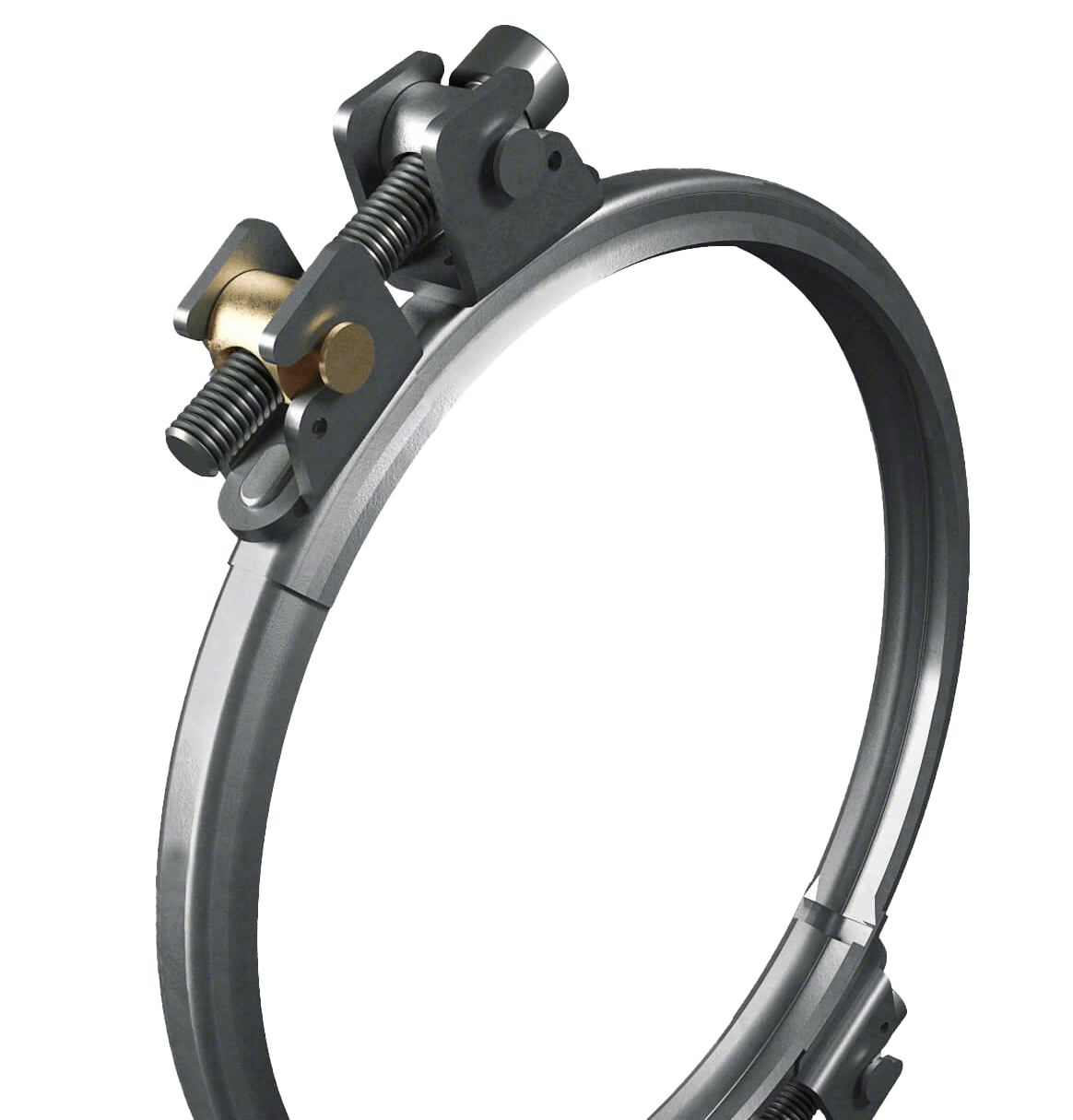 ESKATE® Two-part clamping ring for use with flanged sealing ring